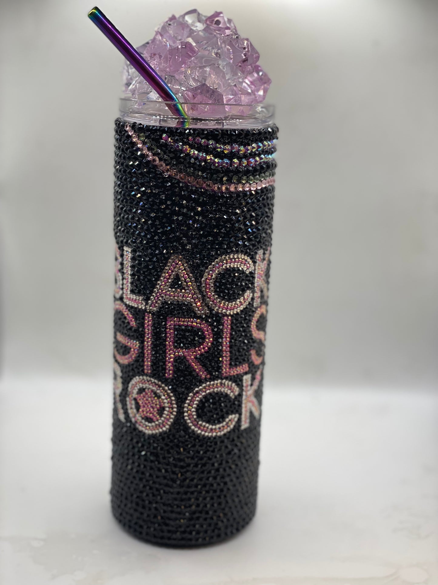 Black Girls Rock Custom Bling Tumbler