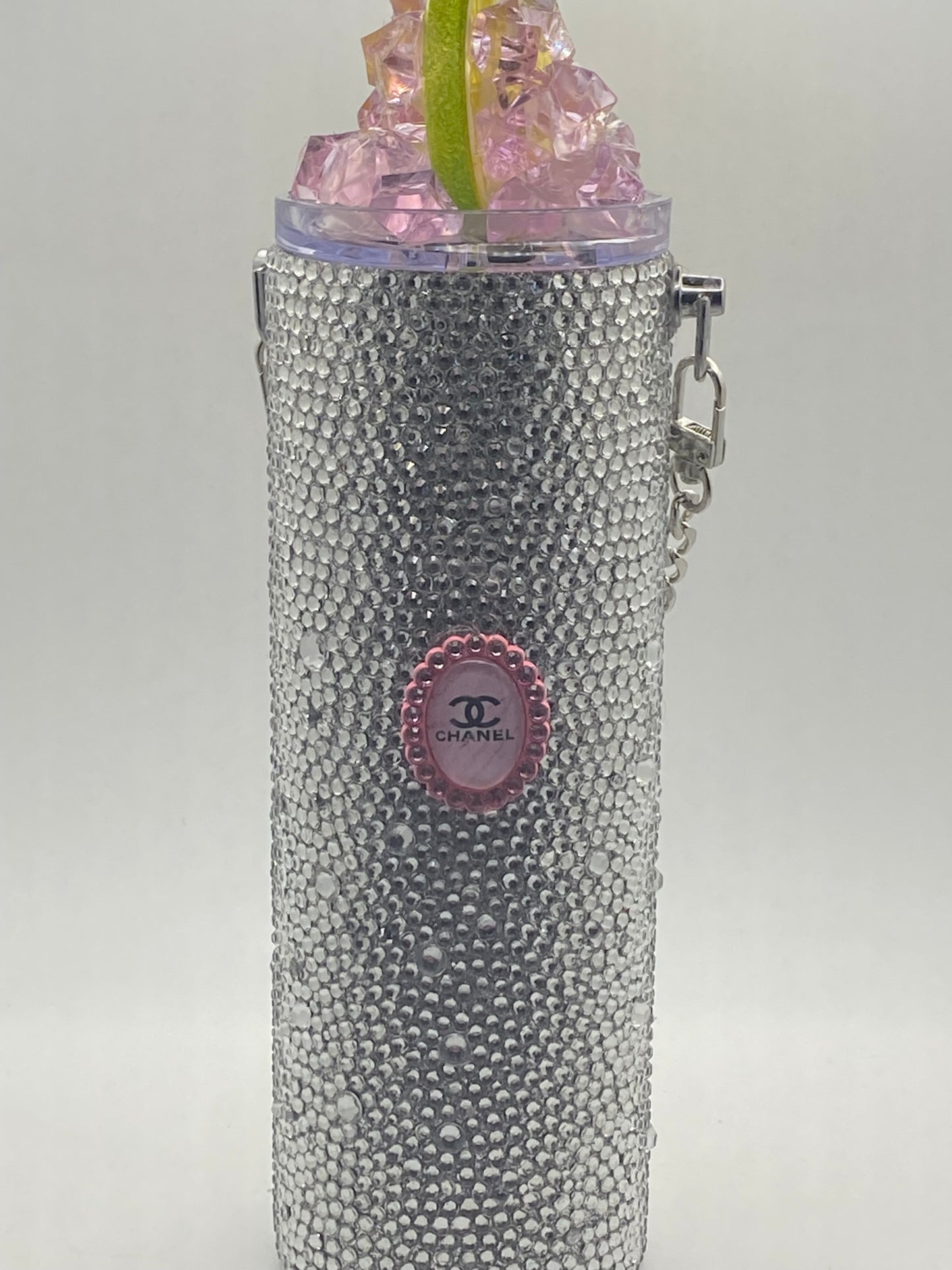 Rhinestone Personalized Purse Tumbler