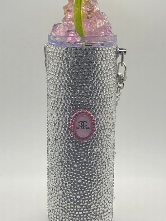 Rhinestone Personalized Purse Tumbler