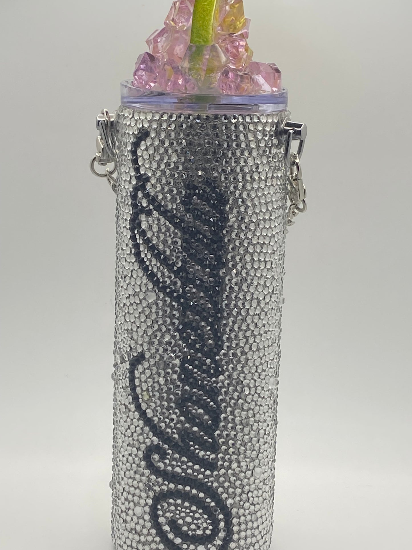 Rhinestone Personalized Purse Tumbler