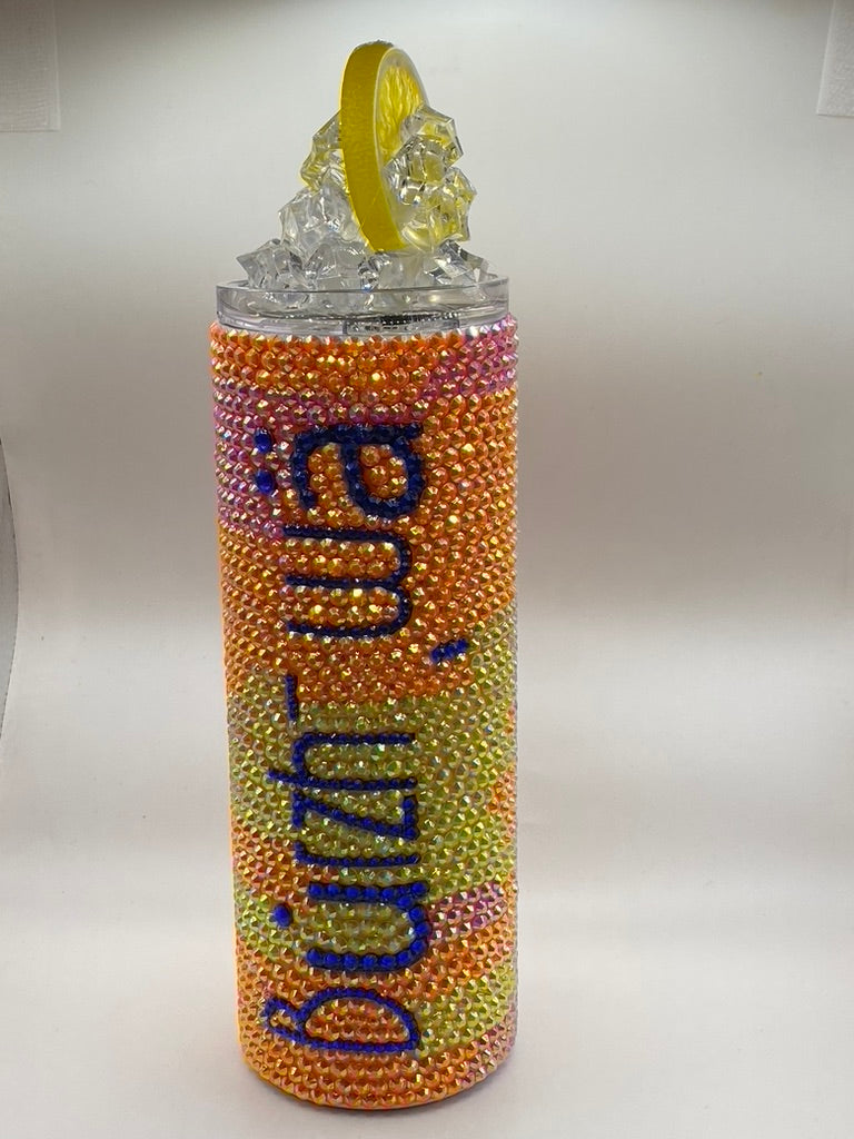 Personalized Rhinestone Tumbler-Add a Name