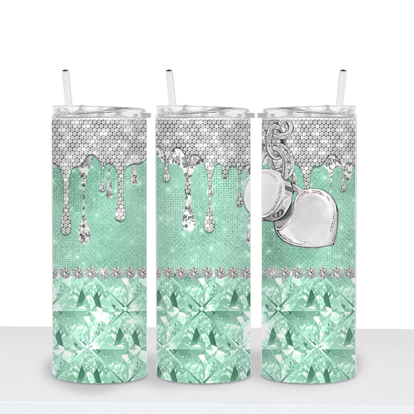 Mint Shimmer Tumbler