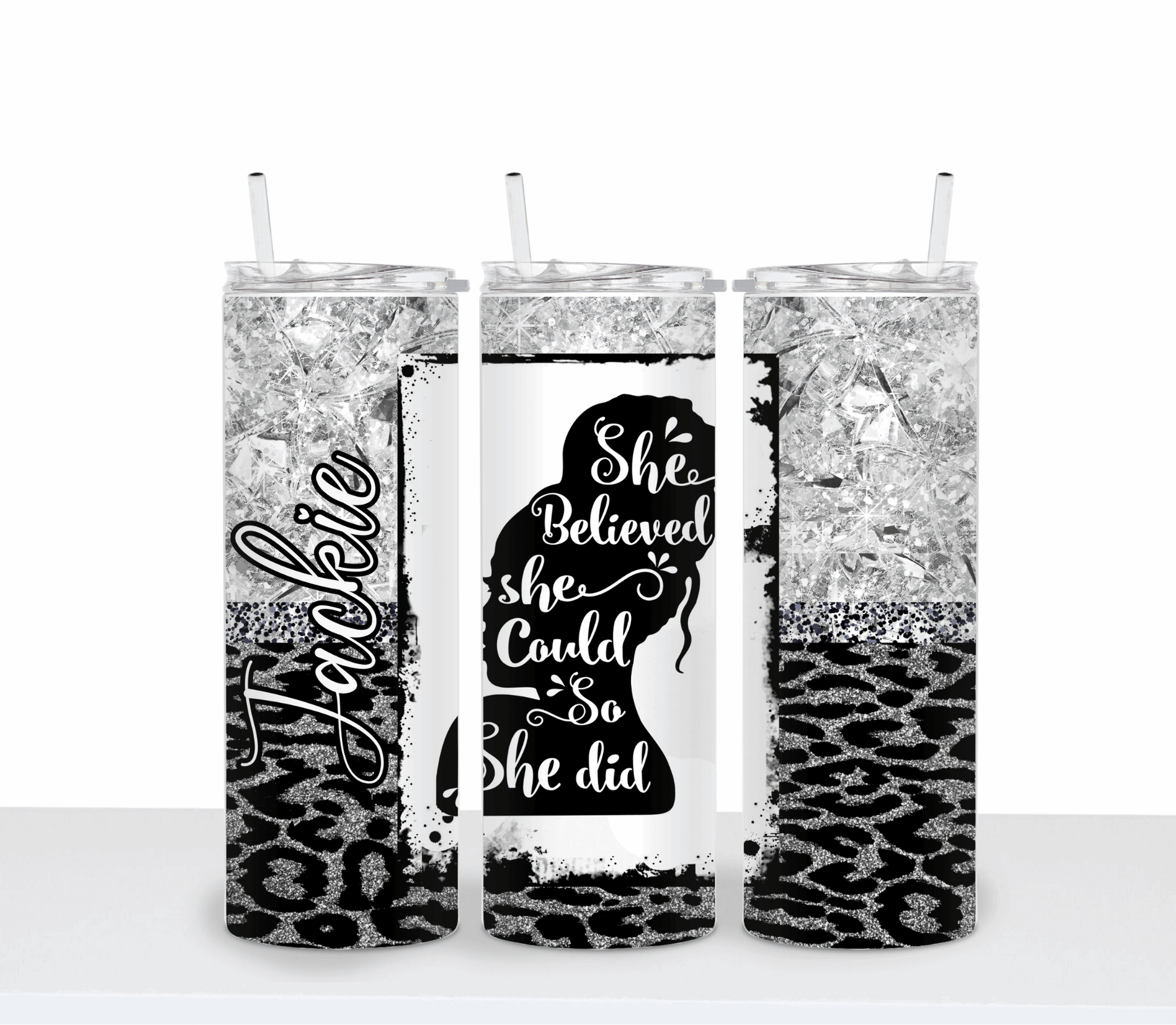 Personalized She Believed She Could So She Did Tumbler